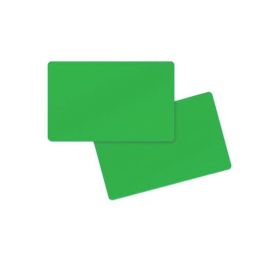 PVC card double-sided green 86 x 54 x 0.76 mm (500 pieces)-403028