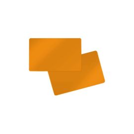 PVC card double-sided orange 86 x 54 x 0.76 mm (500 pieces)-400033