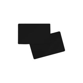 PVC card both sides black 86 x 54 x 0.76 mm (500 pieces)-400032