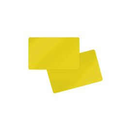 PVC card double-sided yellow 86 x 54 x 0.76 mm (500 pieces)