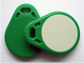 RFID 1k, 13,56MHz, Tear Shape Keyfob ( Box 10 Pieces ), Green-G64510967